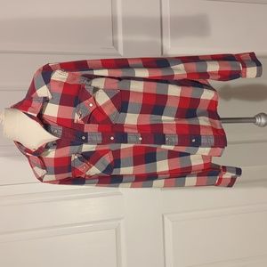Hollister snap front shirt